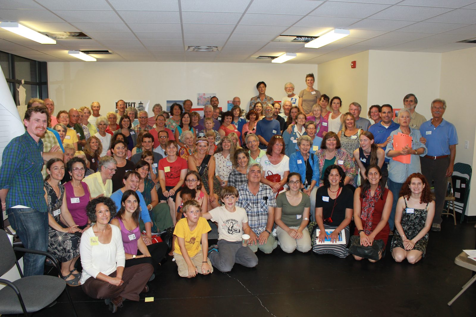 Protect South Portland volunteers gathered at a community meeting